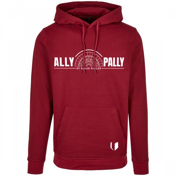 WM HOODIE - "ALLY PALLY" by Elmar Paulke [burgundy]