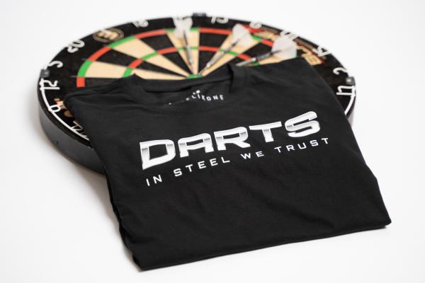 T-Shirt - DARTS IN STEEL WE TRUST