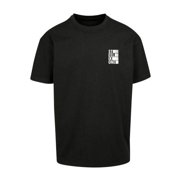 T-Shirt - STEELIKONE Oversize VERTICAL [black]