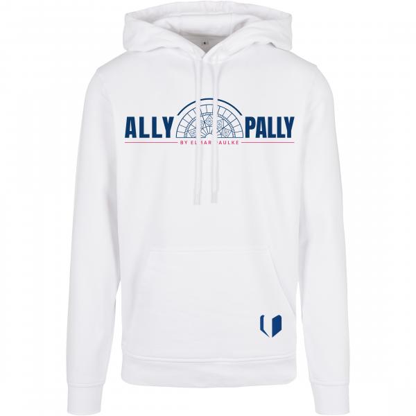 WM HOODIE - "ALLY PALLY" by Elmar Paulke [white]